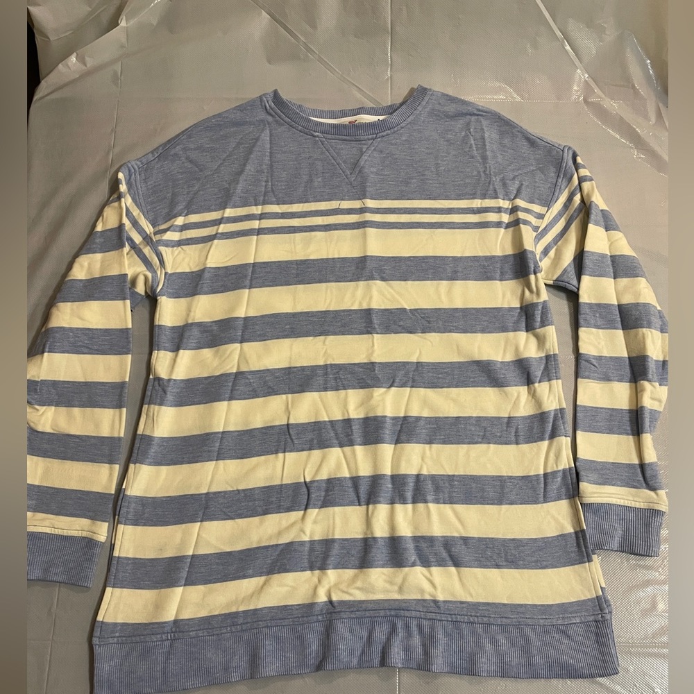 Womens XS Vineyard Vines Striped Pullover Sweater EUC Blue/White